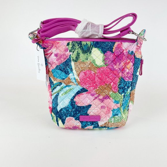 Vera Bradley Carson Mini Hobo Crossbody Superbloom - Picture 1 of 8